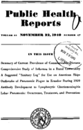 Public Health Reports  v 55 no 47  cover