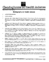 Bibliography on Health Indexes Number 4 1986