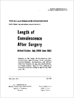 Length of Convalescence After Surgery United States  July 1960June 1961