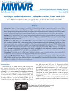 Morbidity and Mortality Weekly Report MMWR  Early Release  Vol 63 June 3 2014
