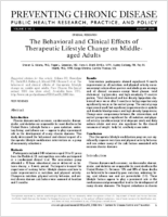 The Behavioral and Clinical Effects of Therapeutic Lifestyle Change on Middleaged Adults