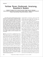 Yellow Fever Outbreak Imatong Southern Sudan
