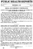 Weekly Reports for SEPTEMBER 1 1916