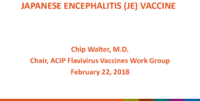 Japanese Encephalitis JE vaccine