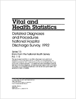 Detailed diagnoses and procedures National Hospital Discharge Survey 1992