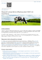 Situacin actual de la influenza aviar H5N1 en mamferos