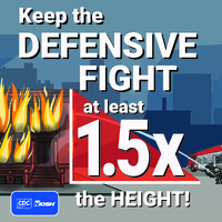 Keep the Defensive Fight at least 15x the Height
