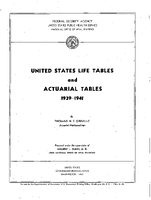 UNITED STATES LIFE TABLES and ACTUARIAL TABLES 19391 941