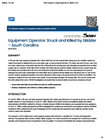 Equipment Operator Struck and Killed by Skidder  South Carolina FACE 9316