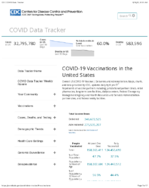 COVID19 vaccinations in the United States May 18 2021