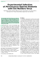 Experimental Infection of Peromyscus Species Rodents with Sin Nombre Virus
