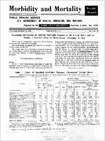 Morbidity and Mortality Weekly Report For release December 12 1958 Vol 7 No 49