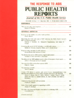 Public Health Reports  v 103  no 3  cover