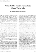 What public health nurses like about their jobs
