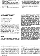 Trends In AlcoholRelated Morbidity And Mortality