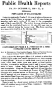 Public Health Reports  v 54 no 41 OCTOBER 13 1939
