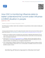 How CDC is monitoring influenza data to better understand the current avian influenza A H5N1 situation in people