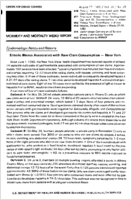 MMWR Morbidity and Mortality Weekly Report August 27 1982  Vol 31  No 33
