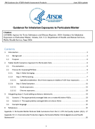 Guidance for Inhalation Exposures to Particulate Matter  June 2024 update