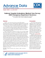 National Hospital Ambulatory Medical Care Survey 2005 Emergency Department Summary