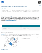 Current H5N1 Bird Flu Situation in Dairy Cows