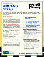 A Fact Sheet for Youth Sports Officials