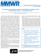 HIV Preexposure Prophylaxis Awareness and Referral to Providers Among HispanicLatino Persons  United States 2019