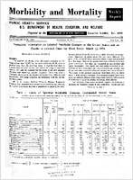 Morbidity and Mortality Weekly Report For release March 28 1958 Vol 7 No 12