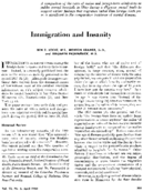 Immigration and insanity