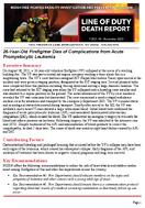 26yearold firefighter dies of complications from acute promyelocytic leukemia superseded