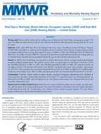 Morbidity and Mortality Weekly Report MMWR  Early Release  Vol 59 January 4 2011
