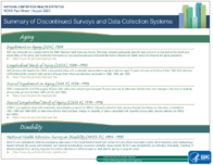 Summary of discontinued surveys and data collection systems