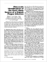 Finescale Identification of the Most Likely Source of a Human Plague Infection