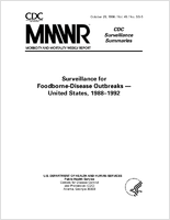 Morbidity and Mortality Weekly Report MMWR CDC Surveillance Summaries October 1996  Vol 45  No SS5