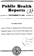 Public Health Reports  v 54 no 46  cover