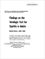 Findings on the serologic test for syphilis in adults United States 19601962