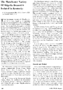 The Manchester variety of Shigella flexneri 6 isolated in Kentucky