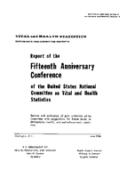 Report of the Fifteenth Anniversary Conference of the United States National Committee on Vital and Health Statistics