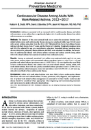 Cardiovascular Disease Among Adults with WorkRelated Asthma 20122017