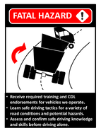 Toolbox Talk Guide Dump Truck Driver Drives off Embankment After Losing Control