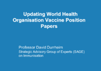 Updating World Health Organization vaccine position papers