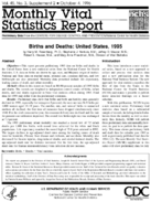 Births and deaths  United States 1995