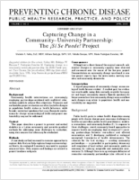 Capturing Change in a CommunityUniversity Partnership The S Se Puede Project