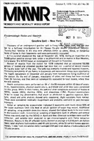 Morbidity and Mortality Weekly Report MMWR October 5 1979  Vol 28  No 39