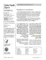 Public Health Reports Letters to the Editor from Tara J OToole