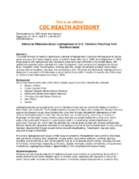 Advice to Clinicians About Leptospirosis in US Travelers Returning from Northern Israel September 7 2018 1345 ET 145 PM ET