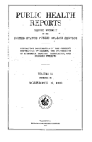 Public Health Reports  v 31 no 45  cover