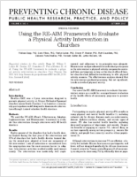 Using the REAIM Framework to Evaluate a Physical Activity Intervention in Churches