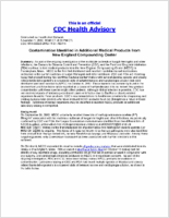 Contamination Identified in Additional Medical Products from New England Compounding Center November 1 2012 1800 ET 600 PM ET