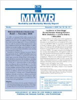 MMWR Morbidity and Mortality Weekly Report Vol 54 No 43 November 4 2005